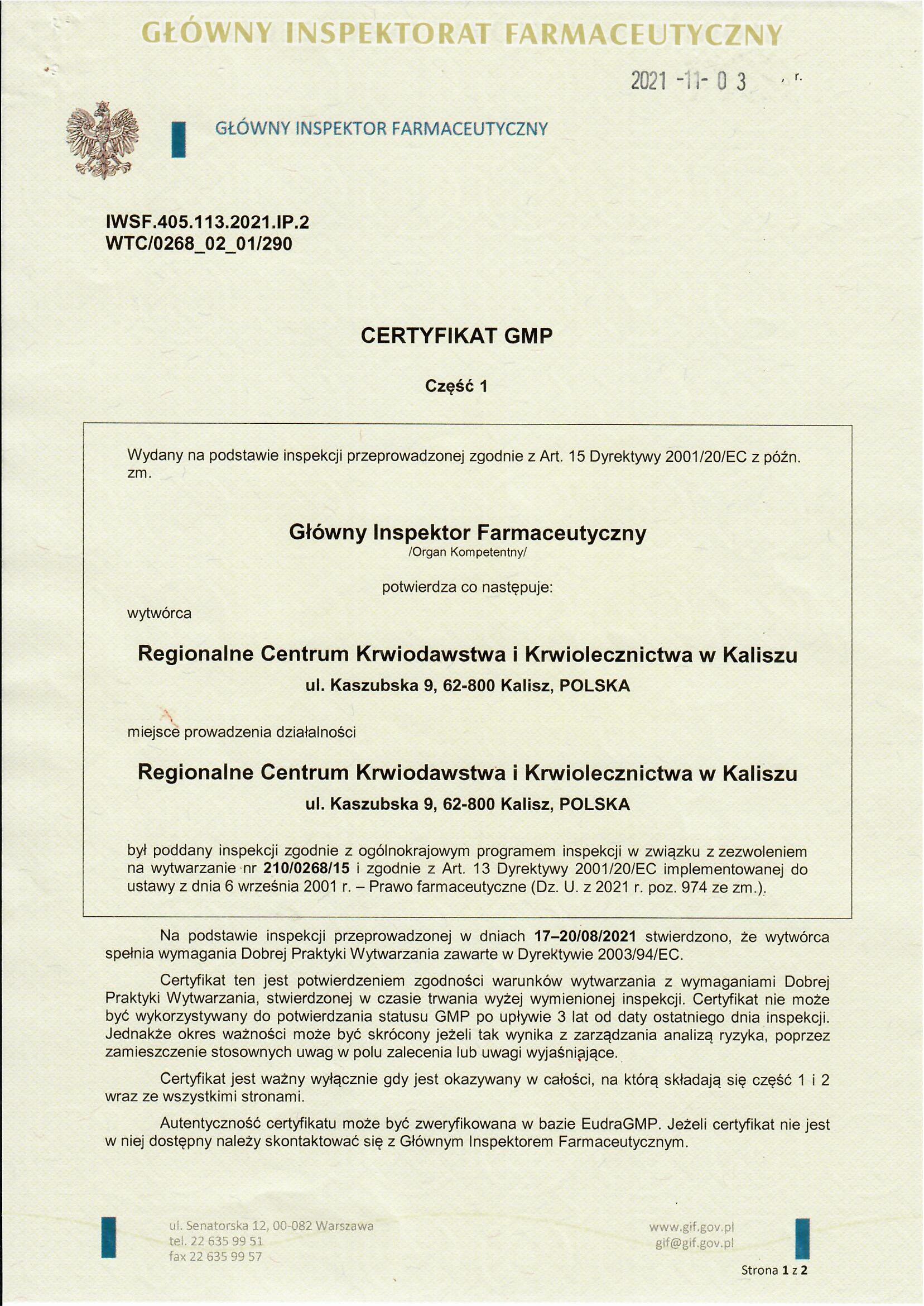 Certyfikat GMP_0