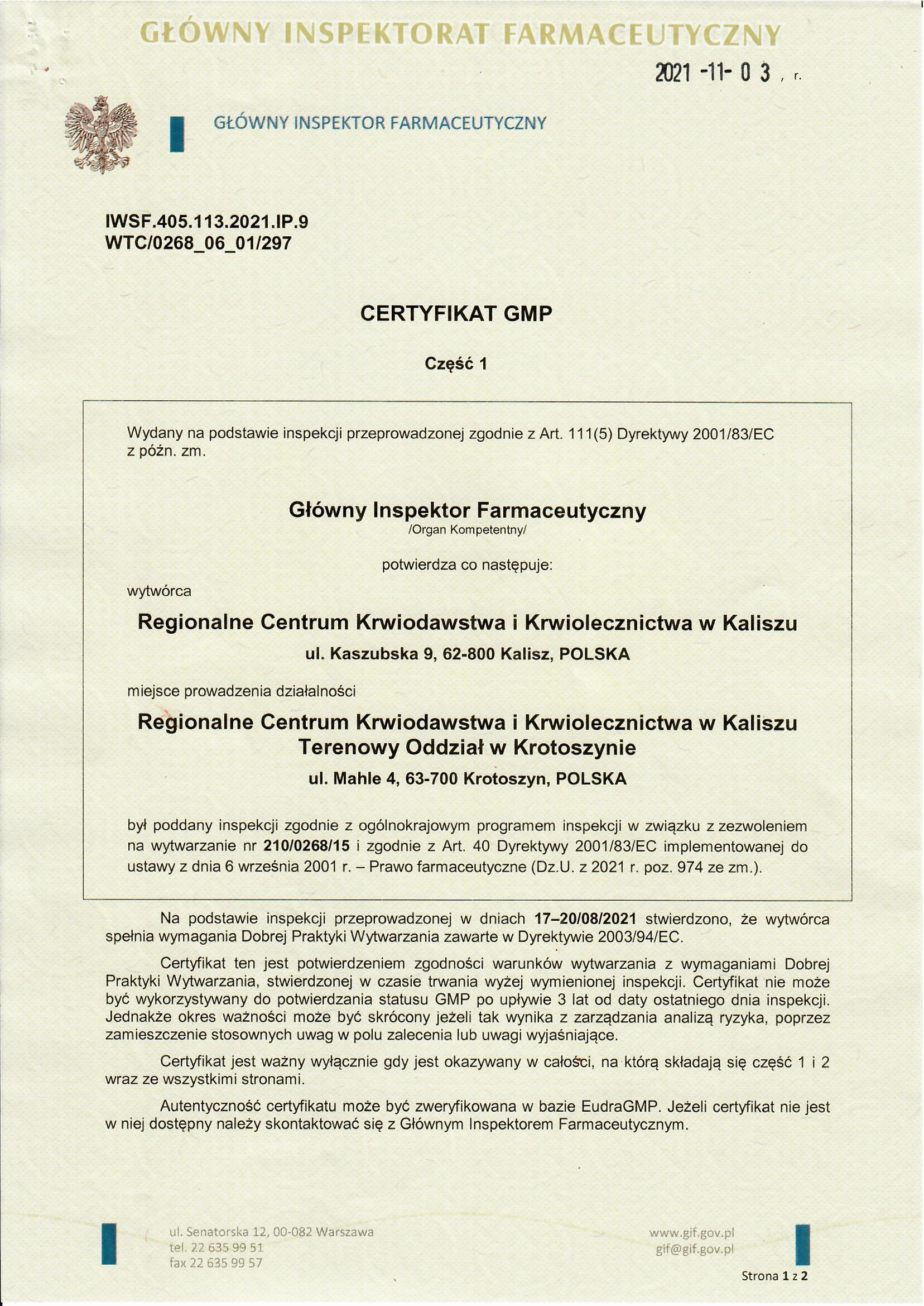 Certyfikat GMP_4