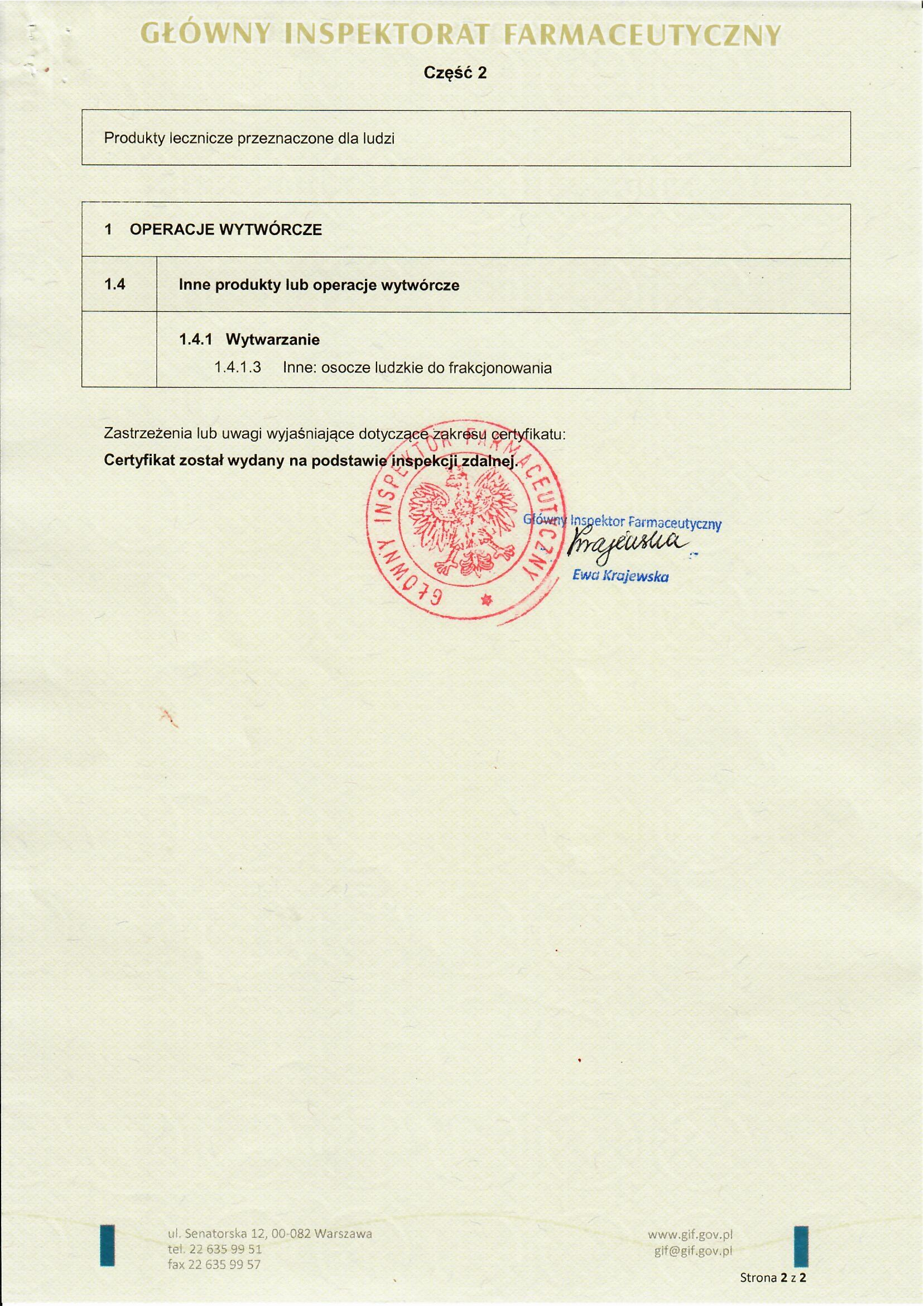Certyfikat GMP_5