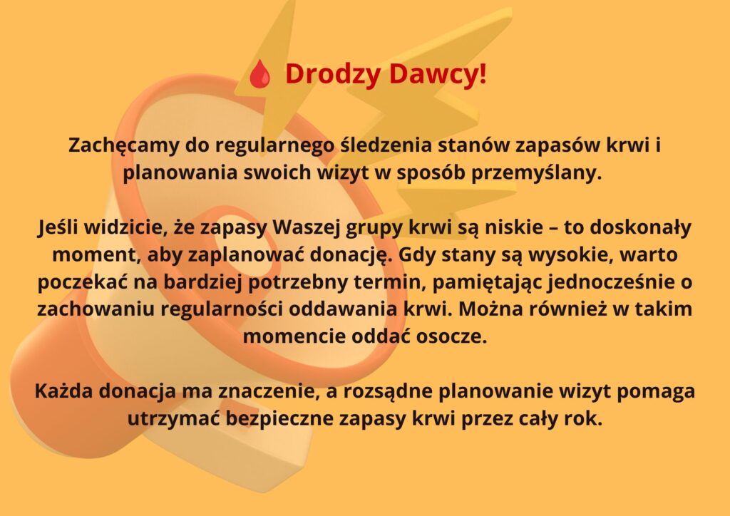 ODDAWAJ KREW LUB OSOCZE