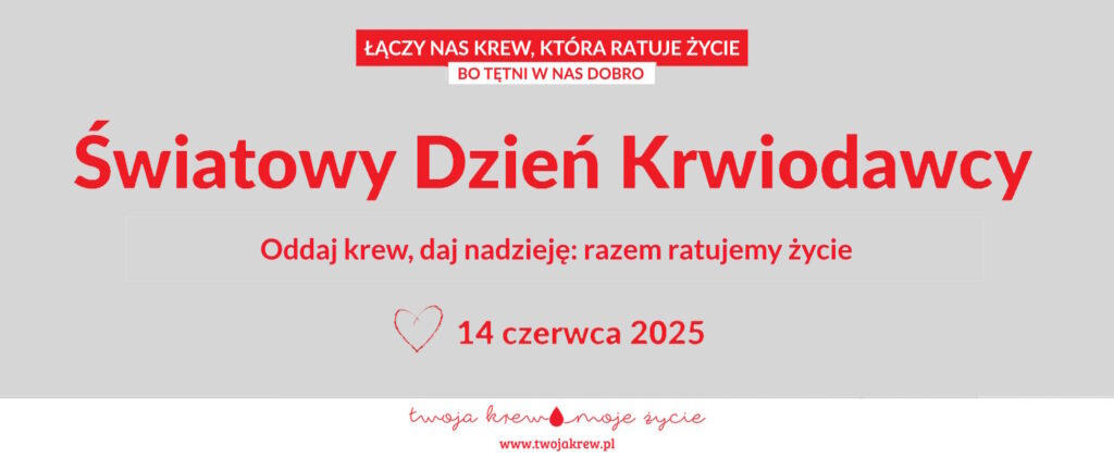 Baner światowy Dzień Krwiodawcy